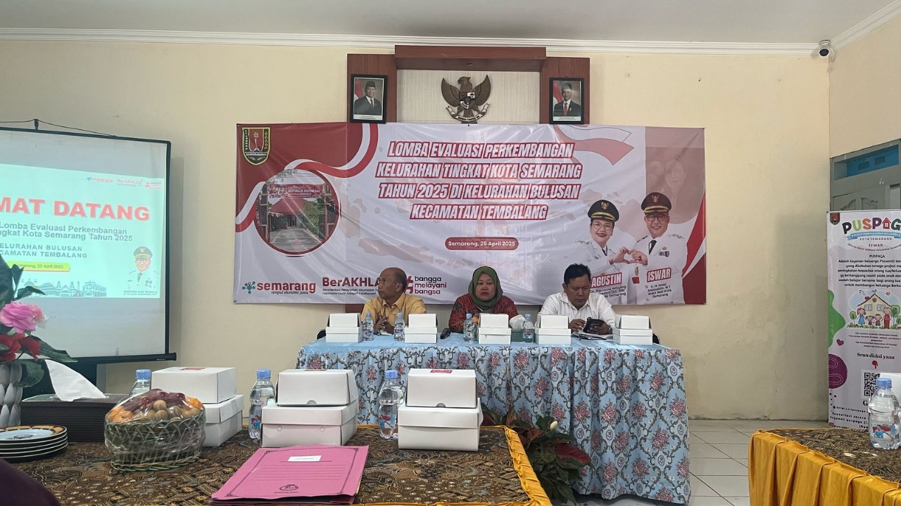 Klarifikasi Lapangan Lomba Evaluasi Perkembangan Kelurahan Tahun 2025 di Kelurahan Bulusan, Kecamatan Tembalang