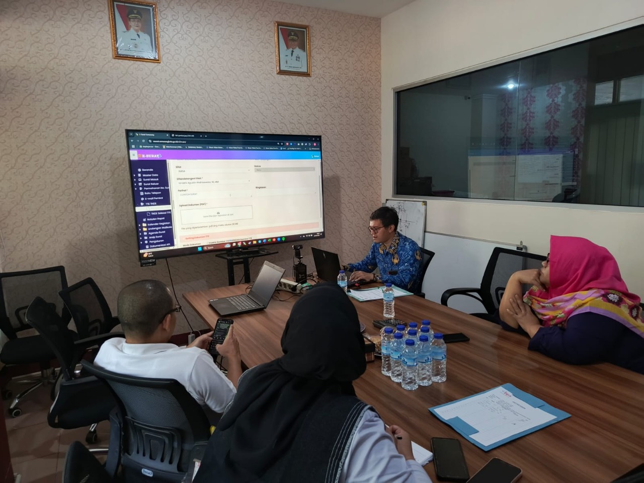 Diskominfo Kota Semarang Paparkan Pemanfaatan TTE pada Aplikasi E-Surat di PT BPS